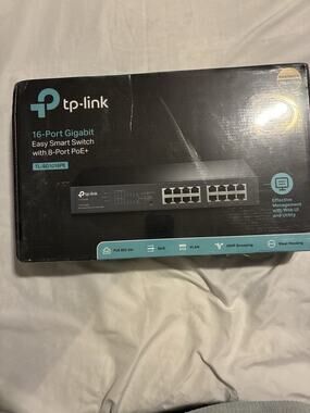 TP-LINK 16-PORT GIGABIT EASY SMART SWITCH WITH 8-PORT POE+ TL-SG1016PE (24C)